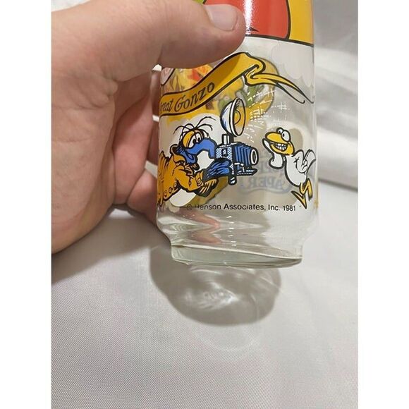 Vintage 1981 McDonald's The Great Muppet Caper Glass Kermit & Gonzo 5.75 inch - Picture 8 of 10